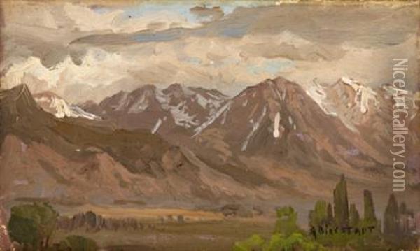 Montana Landscape Oil Painting - Albert Bierstadt