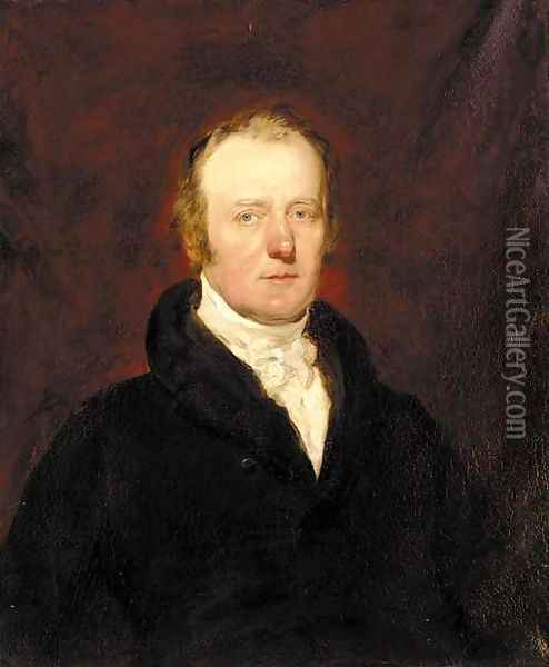 Portrait of John Justice Soulham (1774-1862) Oil Painting - English School