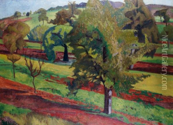 Paysage Arbore Oil Painting - Emmanuel Gondouin