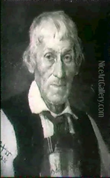 Portrait Of An Old Man Oil Painting - Franz Von Defregger