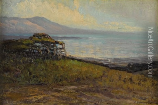 Monterey Bay Oil Painting - Mary Deneale Morgan