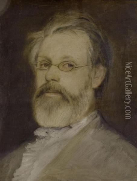 Portrait Of Friedrich Weber Oil Painting - Arnold Bocklin