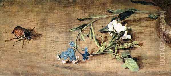 Bouquet of Flowers (detail) Oil Painting - Jan The Elder Brueghel