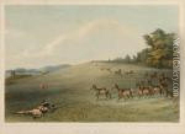 Antelope Shooting (pl. 20), From North American Indian Collection Oil Painting - George Catlin