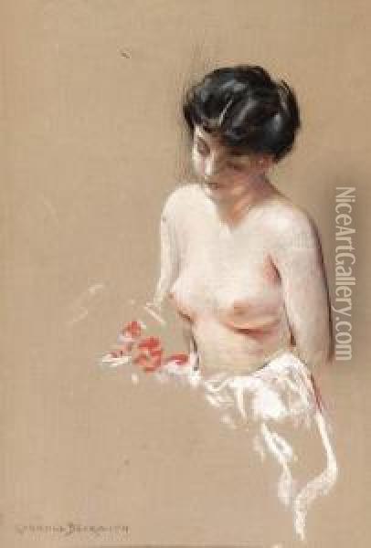 Nude Woman Oil Painting - James Carroll Beckwith