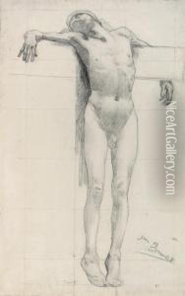 Homme Crucifie Oil Painting - Jean-Charles Meissonier