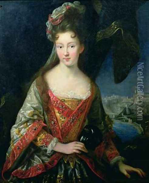 Portrait of Louise-Hippolyte 1687-1731 Princesse de Monaco Oil Painting - Jean Baptiste van Loo