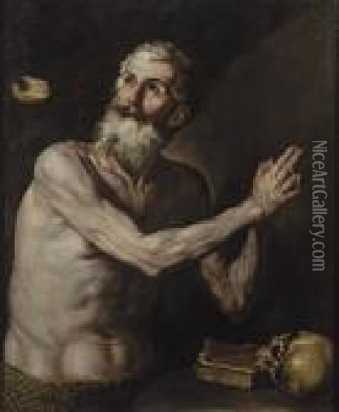 Saint Paul The Hermit Oil Painting - Jusepe de Ribera