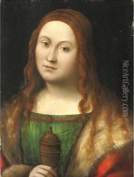 Maddalena Oil Painting - Lorenzo Costa