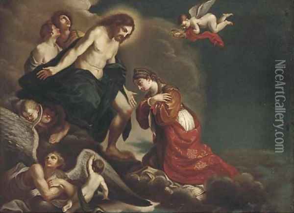 The Assumption of Saint Petronilla Oil Painting - Giovanni Francesco Barbieri