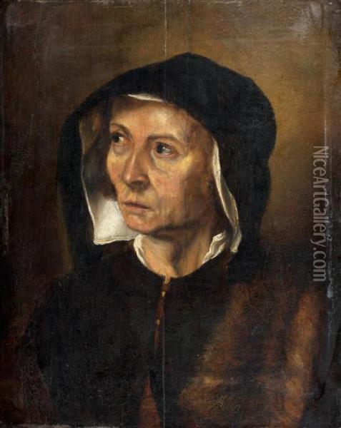 Portrait De Femme Oil Painting - Rembrandt Van Rijn