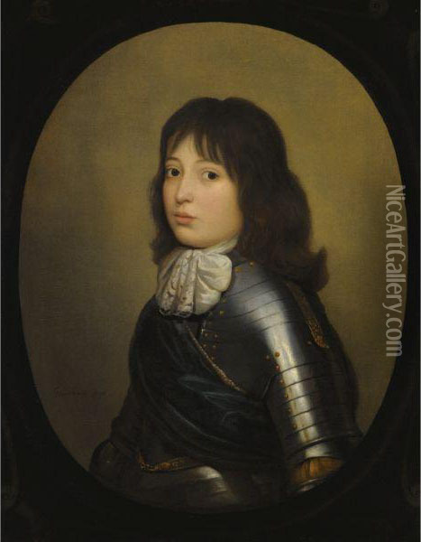 Portrait Of Prince Edward, Count Palatine Of Simmern(1625-1663) Oil Painting - Gerrit Van Honthorst