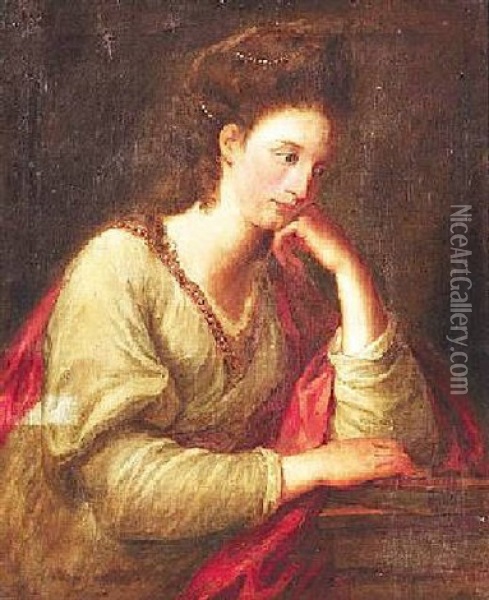 Portrat Madame La Touche, Gattin Des John La Touche Oil Painting - Angelika Kauffmann