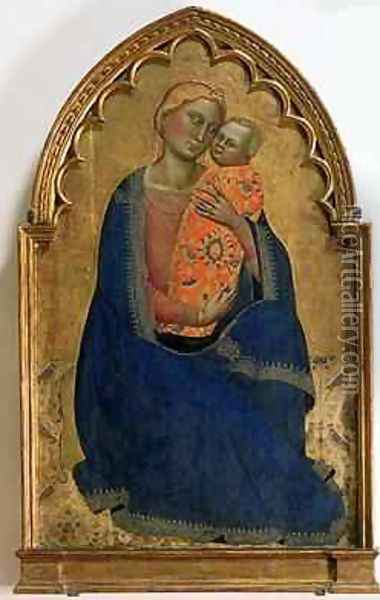 Madonna of Humility Oil Painting - Andrea & Jacopo Orcagna di Cione