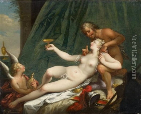 Venus Und Mars Oil Painting - Frans Bartholomeus Douven