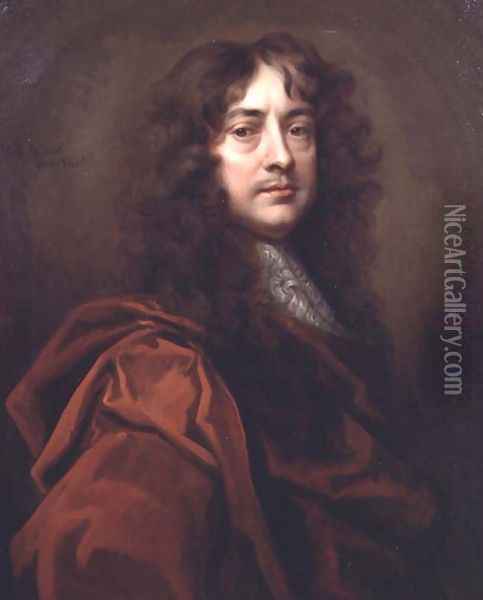 Portrait of Sir Peter Lely (1618-80) Oil Painting - William Wissing or Wissmig