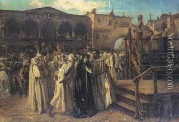 The Execution Of Marguerita Oil Painting - Filippo Carcano