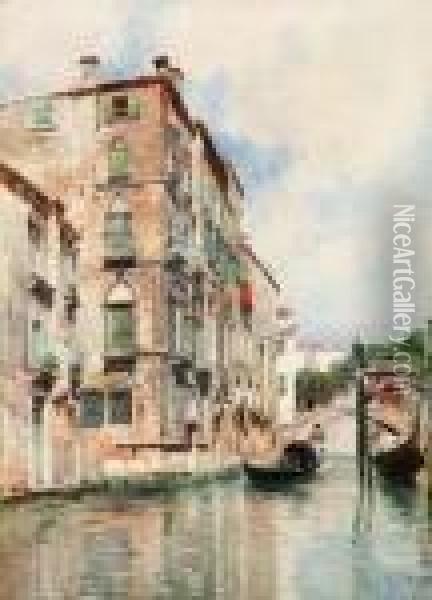 Veduta Di Venezia Oil Painting - Emanuele Brugnoli