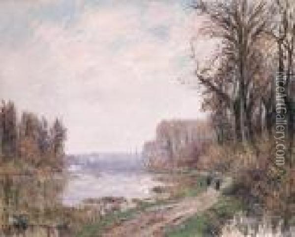 Le Chemin Au Bord De L'eau Oil Painting - Gustave Loiseau