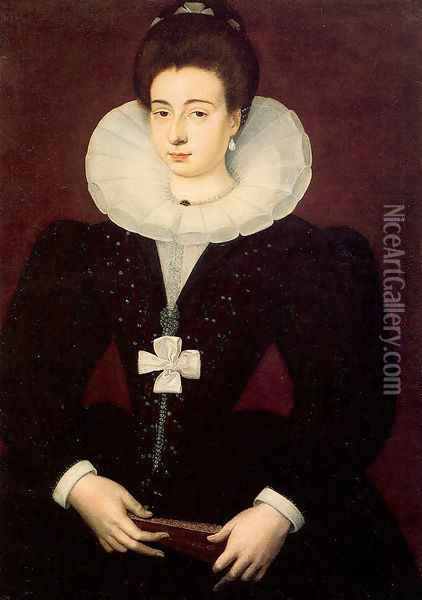 Portrait of a Lady 1580 Oil Painting - Francois, the Elder Quesnel