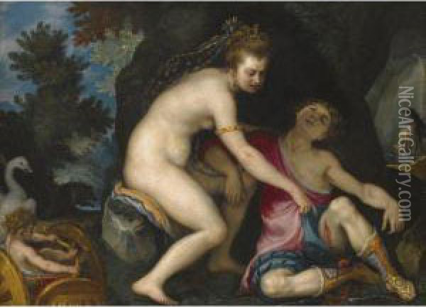 Venus And Adonis Oil Painting - Lodovico Cardi Cigoli