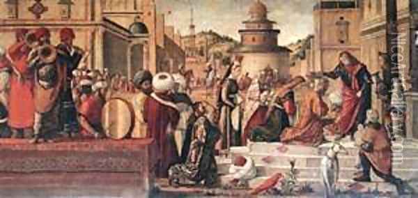 The Baptism of the Selenites Oil Painting - Vittore Carpaccio