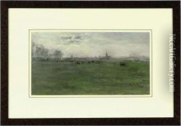 In The Pasture Oil Painting - Siebe Johannes ten Cate