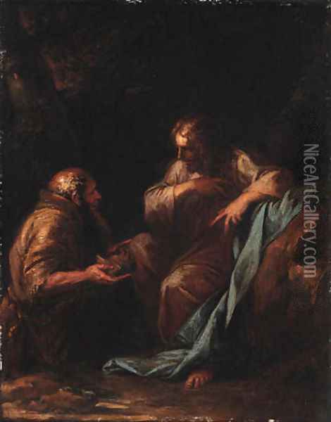 The Temptation of Christ Oil Painting - Salvator Rosa