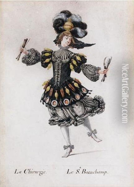 The Dancer Beauchamp As ``la Chirurgie' Oil Painting - Henri Gissey