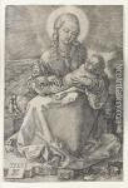 Virgin With The Swaddled Infant Oil Painting - Albrecht Durer