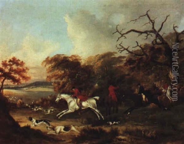 Dick Knight And The Pytchelley Hunt Oil Painting - Thomas Hand