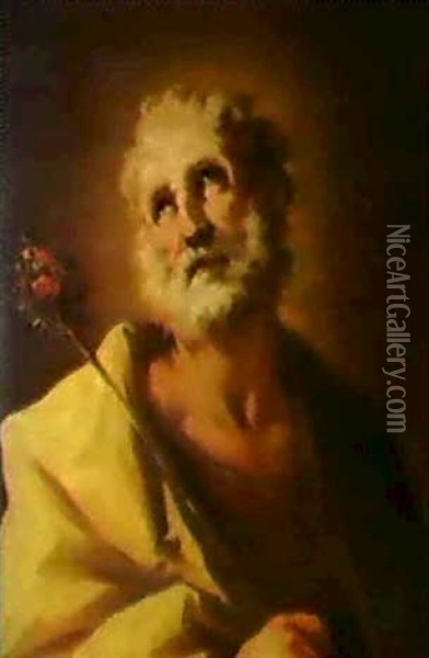 San Giuseppe, Der Heilige Josef Oil Painting - Giovanni Antonio Pellegrini