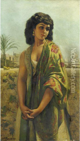 Leila Oil Painting - George Hamilton Barrable