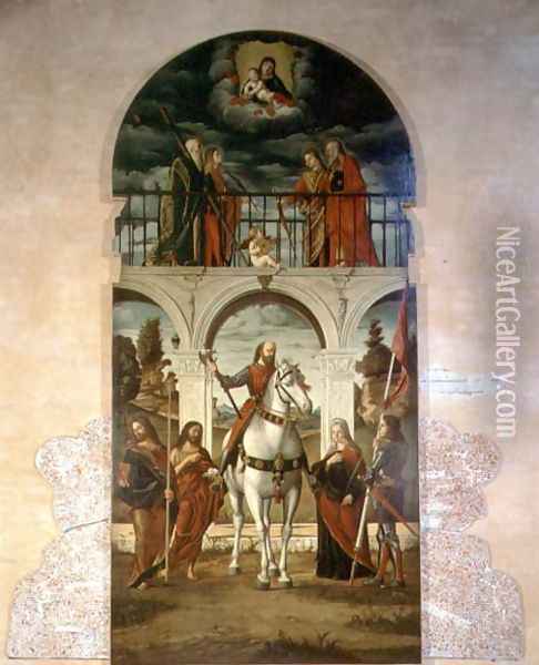 St. Vitalis with Saints Oil Painting - Vittore Carpaccio