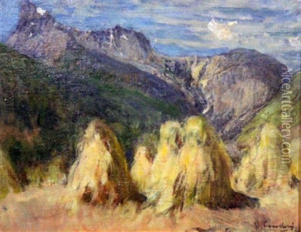 Covoni In Montagna Oil Painting - Vittorio Cavalleri
