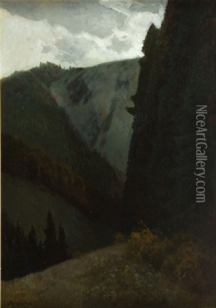 Dolina W Gorach Oil Painting - Carl Ernst Morgenstern