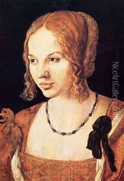 Venezianische junge Frau (or The Young Woman) Oil Painting - Albrecht Durer