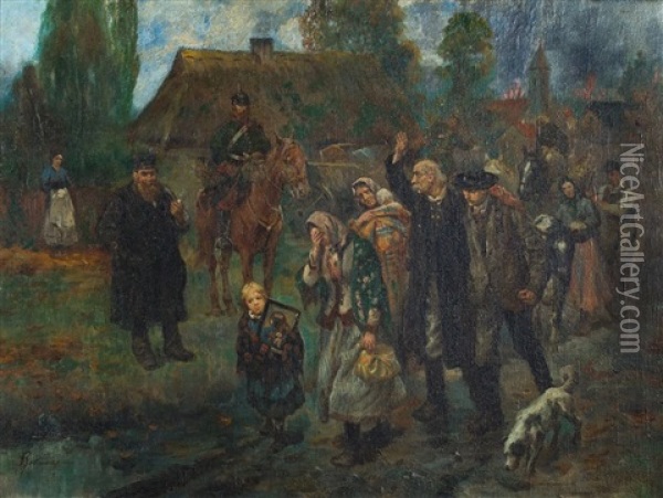 Rugi Pruskie Oil Painting - Konstanty Gorski (Gorski)