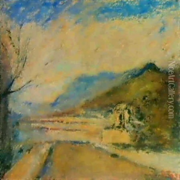 Paesaggio (1947) Oil Painting - Alois Tott