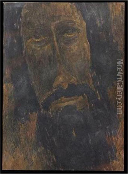 Untitled Oil Painting - Rabindranath Tagore