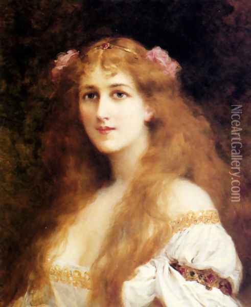 Ophelia Oil Painting - Francis Edouard Zier