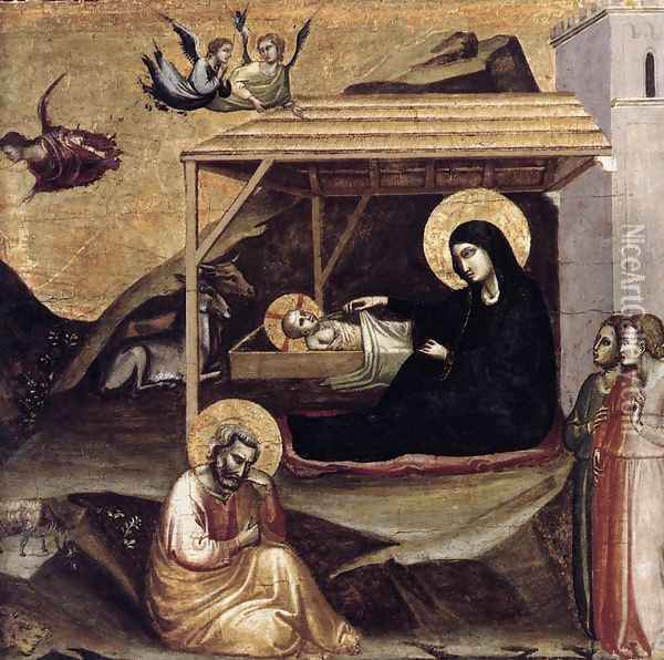 Nativity Oil Painting - Taddeo Gaddi