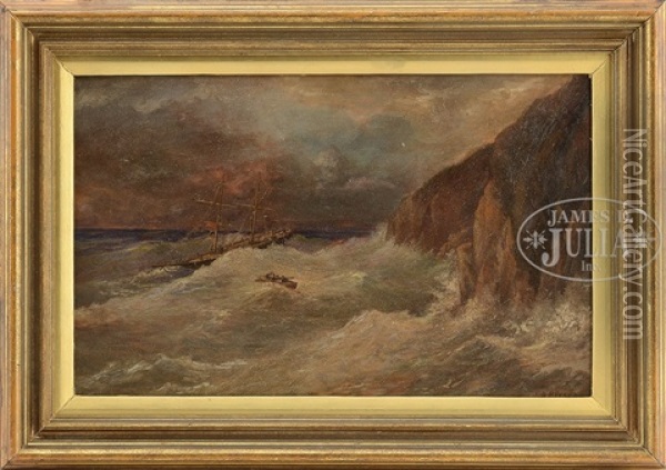Abandoning The Ship Oil Painting - Franklin Dullin Briscoe