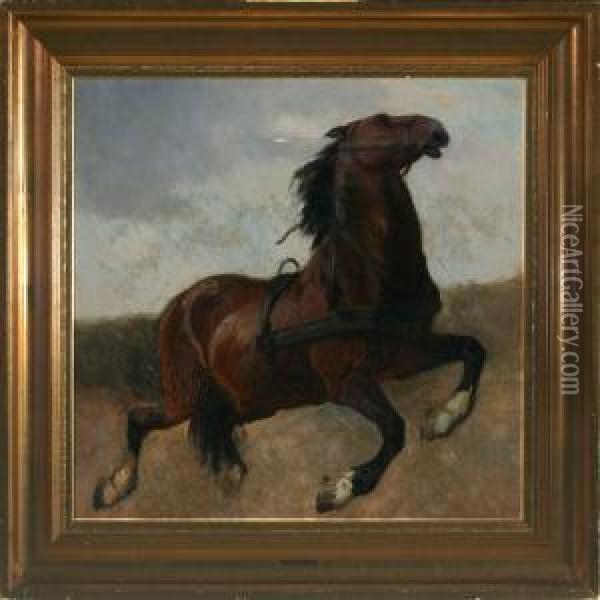 Horse Study Oil Painting - Rasmus Christiansen