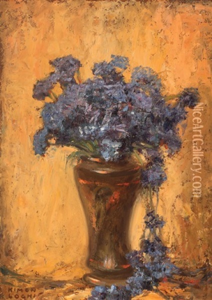 Albastrele Oil Painting - Kimon Loghi