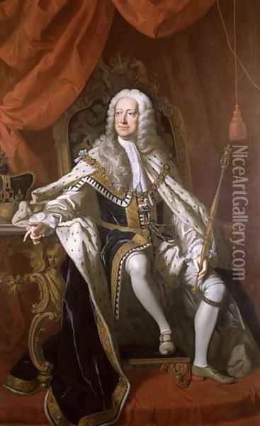 George II Oil Painting - Thomas Hudson