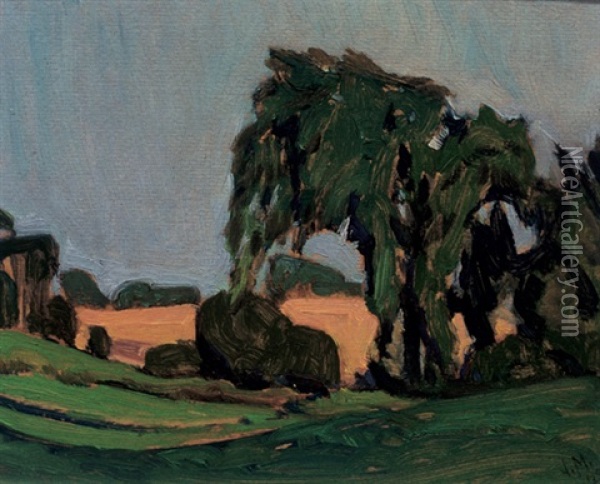 Field Elm, Thornhill Oil Painting - James Edward Hervey MacDonald