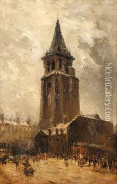 Saint Germain Des Pres Oil Painting - Frank Myers Boggs