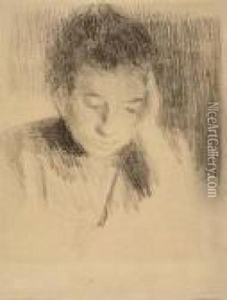 Portrait De Jeanne Pissarro Oil Painting - Camille Pissarro