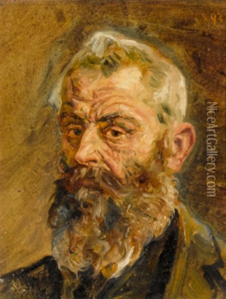 Portrat Eines Alten Bartigen Mannes Oil Painting - Sigismund Righini
